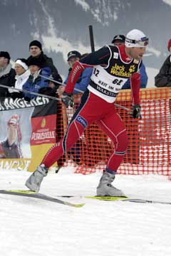 Kristen Skjeldal på vei til 4. plass i Reit im Winkel. ( Foto: Terje Bendiksby / SCANPIX) Kristen Skjeldal på vei til 4. plass i Reit im Winkel. ( Foto: Terje Bendiksby / SCANPIX)