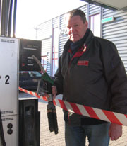 Lite bensin gikk ut fra Esso på Bøleveien tirsdag morgen.