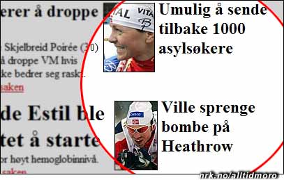 Ekte: Dagens skiløpere er tøffere enn før. Ski-VM blir nok skumle saker, etter denne vg.no-forsiden å dømme. (Innsendt av Øivind Estensen, ikke manipulert) Ekte: Dagens skiløpere er tøffere enn før. Ski-VM blir nok skumle saker, etter denne vg.no-forsiden å dømme. (Innsendt av Øivind Estensen, ikke manipulert)