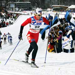 Vibeke Skofterud i aksjon på lørdagens jaktstart. (Foto: Erlend Aas / SCANPIX) Vibeke Skofterud i aksjon på lørdagens jaktstart. (Foto: Erlend Aas / SCANPIX)