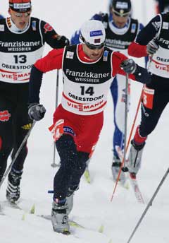 Kristen Skjeldal fikk det i den siste bakken. (Foto: Erlend Aas / SCANPIX) Kristen Skjeldal fikk det i den siste bakken. (Foto: Erlend Aas / SCANPIX)