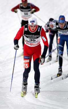 Espen Harald Bjerke endte over to minutter bak. (Foto: Erlend Aas / SCANPIX)