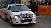 Henning Solberg og Cato Menkerud var første par ut under Rally Finnskog fredag.