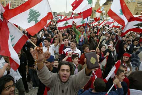 Opposisjonen i Libanon er rettet mot regimet, ikke mot det syriske folket.(Foto:AFP/Ramzi Haidar)