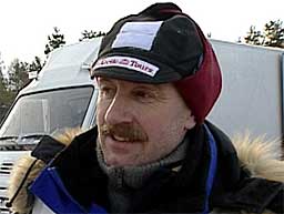 GÅR I LEDELSEN: Roger Dahl fra Alta først i sporet mot Kirkenes. Arkivfoto: Kai Erik Bull