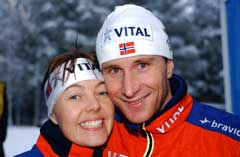 Ann-Elen Skjelbreid og Egil Gjelland har datteren Kristi. (Foto: Cornelius Poppe / Scanpix)