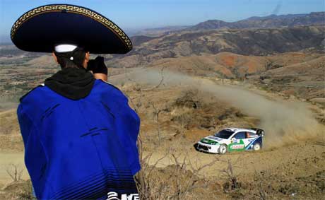 Tony Gardemeister må forsvare VM-ledelsen i Mexico i sin Ford. ( Foto: Scanpix/AP Photo/Mario Armas) Tony Gardemeister må forsvare VM-ledelsen i Mexico i sin Ford. ( Foto: Scanpix/AP Photo/Mario Armas)