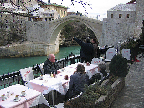 Turistene begynner å komme tilbake til Mostar. Foto Andreas Toft.