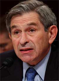 USAs viseforsvarsminister Paul Wolfowitz er på vei til toppjobben i Verdensbanken. (Foto: AP/Scanpix)