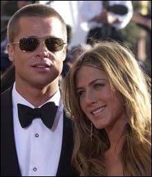 Brad Pitt og Jennifer Aniston (Foto: AP/Scanpix)