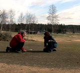 Muggsoppen kan drepe gresset. Foto: NRK Muggsoppen kan drepe gresset. Foto: NRK