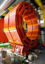 Her er en av detektorene. Foto: CERN