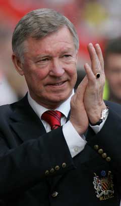 Alex Ferguson var fornøyd med innsatsen mot Charlton. (Foto: AP/Scanpix)