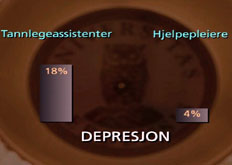 Mange tannlegeassistenter sliter med depresjoner (foto. NRK)