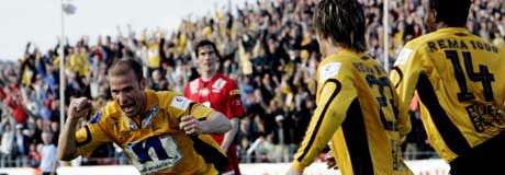 Blir det mer å juble i Kristiansand etter kampen mot Bodø/Glimt ? (Foto: Scanpix) Blir det mer å juble i Kristiansand etter kampen mot Bodø/Glimt ? (Foto: Scanpix)