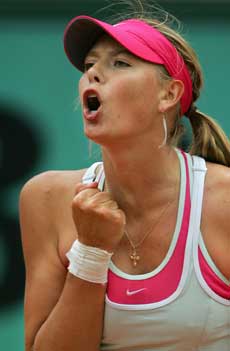 Maria Sjarapova er på god vei mot en ny Grand Slam-finale (Foto: Scanpix)