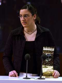 Birgit Prinz ble kåret til verdens beste spiller i fjor. (Foto: AP/Scanpix) 