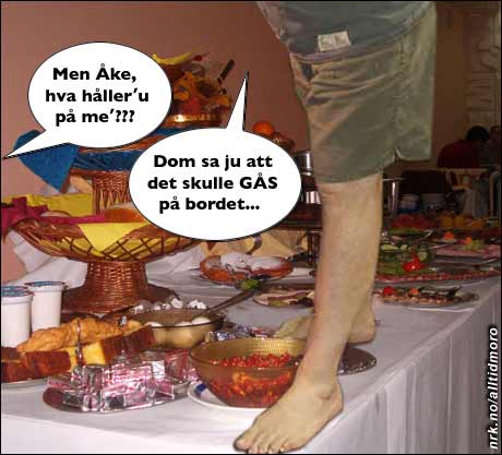 Svenskene spiser gjerne gås når det er festmiddag, noe som ofte fører til misforståelser. (Alltid Moro)
