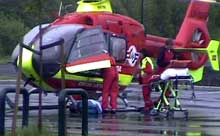 De to skadde ble sendt til St. Olavs Hospital i Trondheim. (Foto: Frøya Film & Bilder/BMM) 