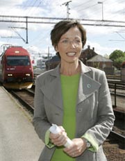 Samferdselsminister Torhild Skogsholm. Foto: Scanpix.