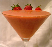 Jordbær er populært å bruke, mellom anna i smoothies (Foto: Webjørn Espeland)