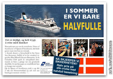  Den danske Søfartsstyrelsen lover bot og bedring: Annonsekampanjen som skal gjenopprette nordmenns tillit til sikkerheten ombord. 