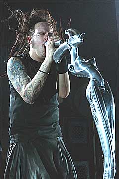 Vokalist Jonathan Davis i Korn har fått en alvorlig blodsykdom. Foto: Scanpix.