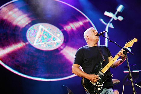 David Gilmour og Pink Floyd har økt platesalget sitt astronomisk etter Live 8-konserten. Foto: John D McHugh, AFP Photo / Scanpix.