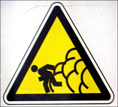Løp i sikkerhet hvis du slipper en ekstremt stor promp. (Kilde: www.swanksigns.org)