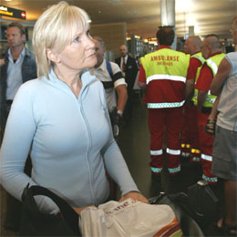 Ingrid Breistein fra Bergen kom torsdag ettermiddag tilbake til Norge etter å ha opplevd terroraksjonen i London. (Foto: Morten Holm/Scanpix) 