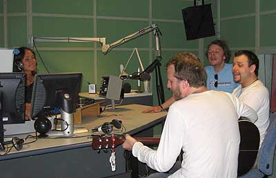 Twinklehead i studio (foto: Reidar Mosland, NRK Sørlandet)