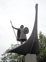 Monument av Sigurd Sigurdsson i Ila-parken i Trondheim. Utført av Sigurd Donali. Foto: Per Kristian Johansen, NRK 