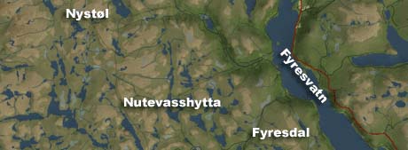 SAVNET: De to guttene forsvant mellom Nystøl og Nutevasshytta i går.