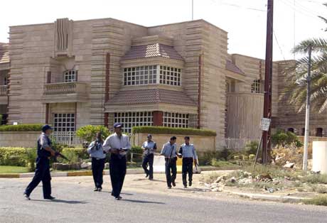 Dette skulle bli den nye  algeriske ambassaden i Irak. (Foto: AFP/Scanpix)