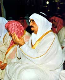 Den saudi-arabiske kong Fahd døde i går, etter lang tids sykdom. Bildet er fra 1991. (Foto: Scanpix/AP/A. Madina) 