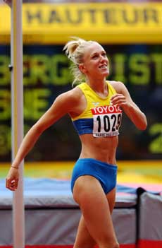 Kajsa Bergqvist ble nummer tre i VM i 2003. (Foto: Cornelius Poppe / SCANPIX)
