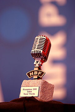 NBFs Bluespris 2005 gikk til Trond Ytterbø. Foto: Arne Kristian Gansmo, NRK. NBFs Bluespris 2005 gikk til Trond Ytterbø. Foto: Arne Kristian Gansmo, NRK.