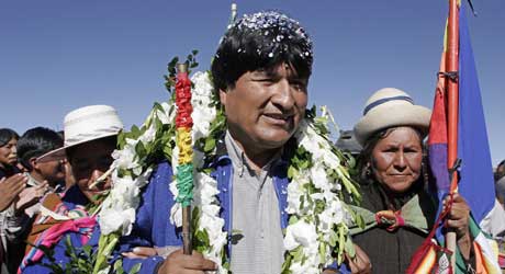 Bolivias presidentkandidat Evo Morales (Scanpix/Reuters)