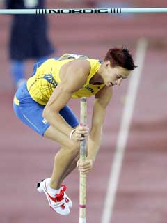 Patrik Kristiansson røk ut på 5,65 meter. (Foto: AP/Scanpix)