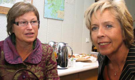 KrFs Laila Dvy og Arbeiderpartiets Anne-Grete Strm-Erichsen er begge klare for Stortinget. Foto: Asle Hella/NRK