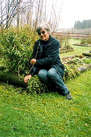 Anne Sofie Larsen har over 300 planter i hagen. Foto: Haakon D Blaauw