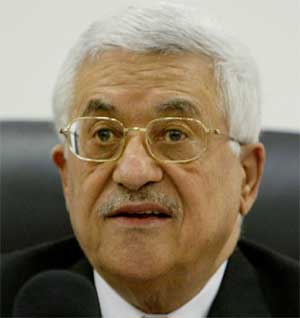 Abbas under sin tv-sendte tale i dag. (Foto: Scanpix / AP)