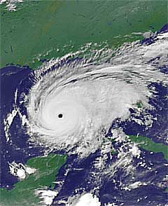 «Rita» ventes å bli en av de sterkeste orkanene som noen gang har truffet USA. Foto: Scanpix.