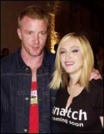 Madonna og ektemannen Guy Richie.