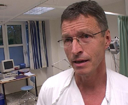 Rolf Pedersen, klinikksjef ved Haraldsplass. Foto: Jo Hjelle/NRK. Rolf Pedersen, klinikksjef ved Haraldsplass. Foto: Jo Hjelle/NRK.