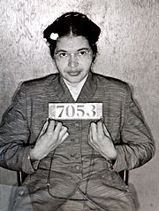 Rosa Parks ble arrestert, dømt og bøtelagt for upassende oppførsel. Foto: AP Photo / Montgomery County (Ala.) Sheriff's Office