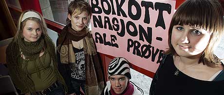 BOIKOTT: Mange elevar boikotta dei nasjonale prøvene tidlegare i år. Dette skuleåret blir det ingen slike prøver. (Illustrasjonsfoto: Gorm Kallestad/Scanpix) BOIKOTT: Mange elevar boikotta dei nasjonale prøvene tidlegare i år. Dette skuleåret blir det ingen slike prøver. (Illustrasjonsfoto: Gorm Kallestad/Scanpix)