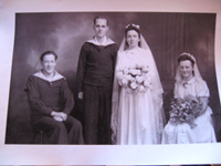 Giftet seg på Scalloway i 1944. Foto:Privat