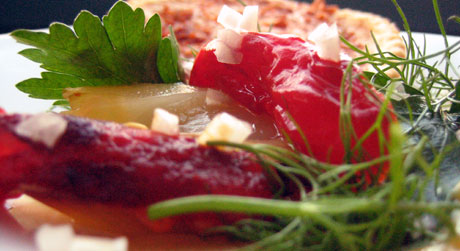 Fargerik og god mat for deg som liker terte. Foto: NRK Fargerik og god mat for deg som liker terte. Foto: NRK