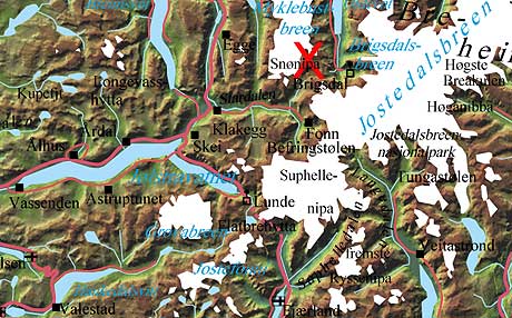 Haugabreen ligg i Stardalen i Jølster. Haugabreen ligg i Stardalen i Jølster.